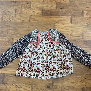 Gorgeous Anthropologie leopard Shirt